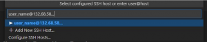 ssh connection setup